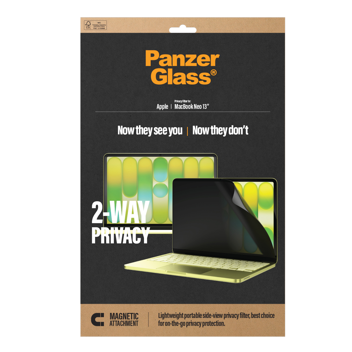 PANZERGLASS PRIV SCR PROTECTOR APPLE MACBOOK NEO 13IN