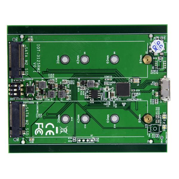 HDD DRIVE ENCLOSURE DUAL-SLOT MAX. 2TB M.2 (NGFF. B-KEY) RAID