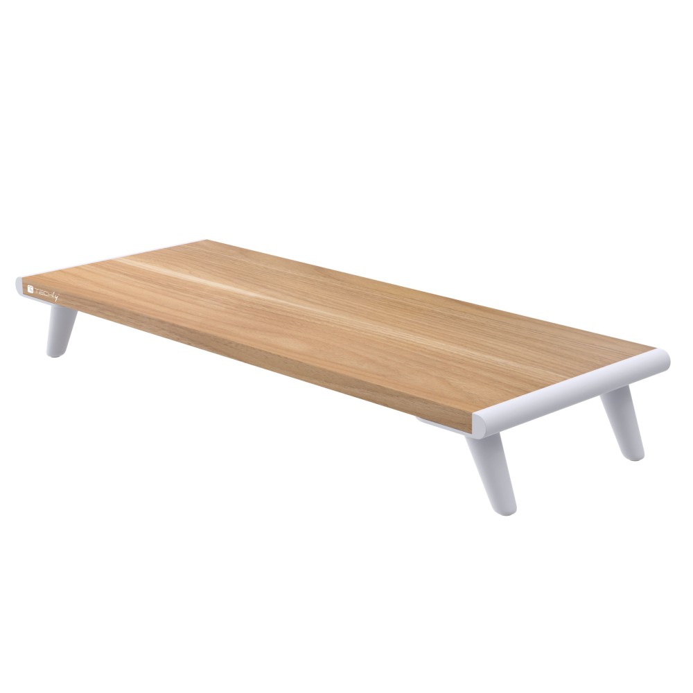 Techly Monitorständer Riser, Naturholz