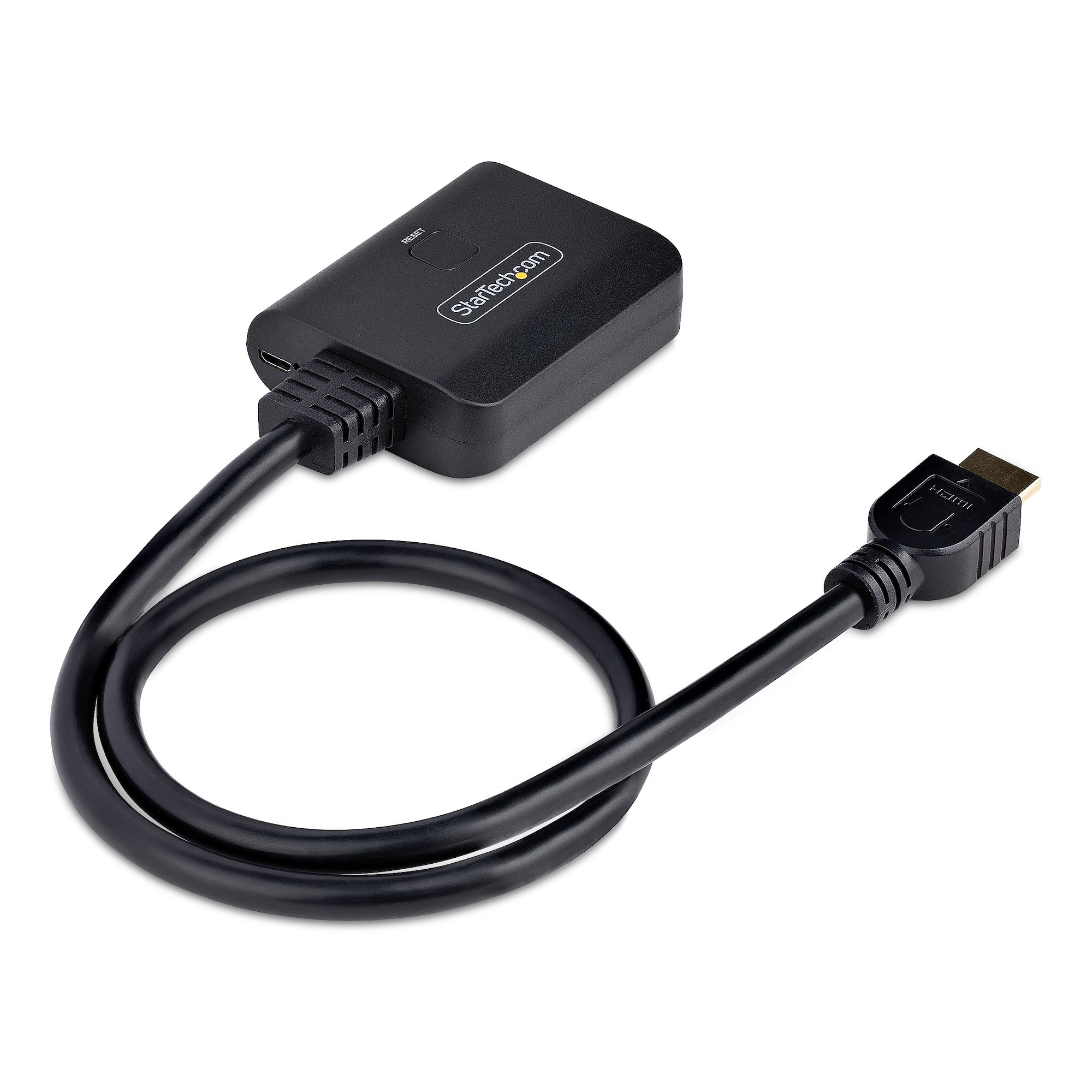 STARTECH.COM 2-Port HDMI Splitter 4K 60Hz HDMI 2.0 Video 4K HDMI Splitter 1In 2Out 1x2 HDMI Verteiler 4k HDR/HDCP Dual HDMI Splitter