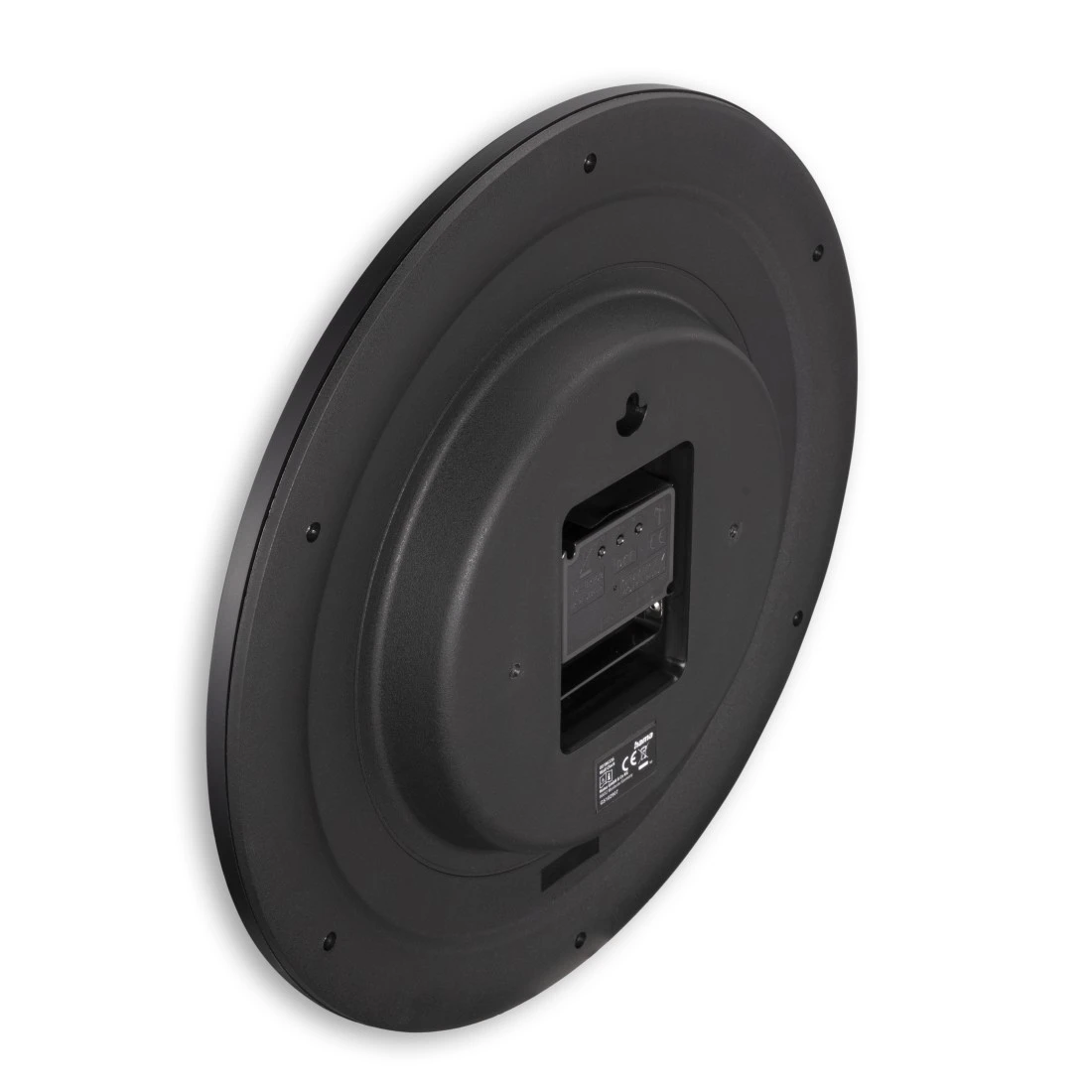 hama Funkwanduhr Teneriffa weiß schwarz Kunststoff, Ø 30,0 cm