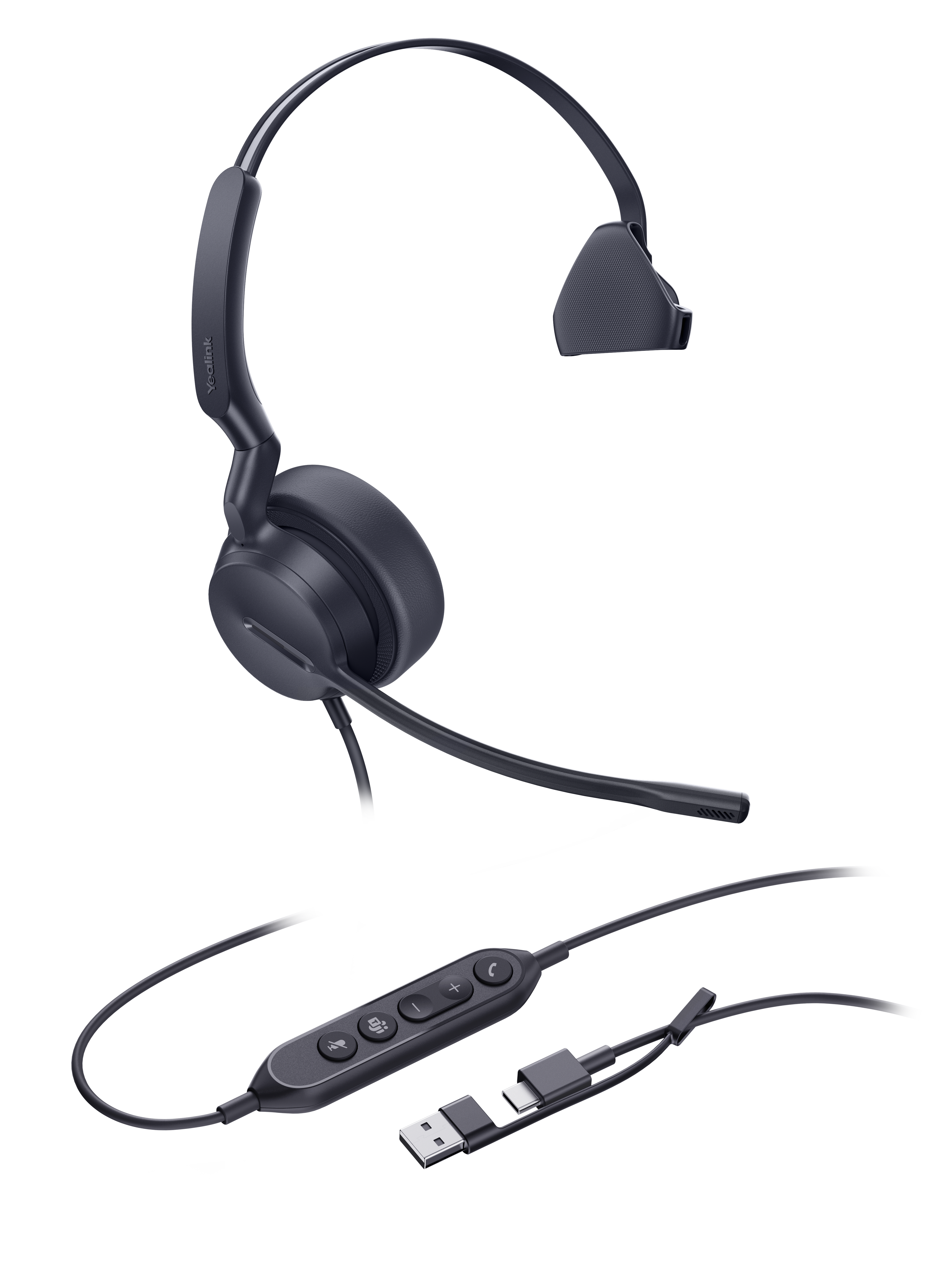 Yealink UH44 Mono Teams USB-C/A Headset