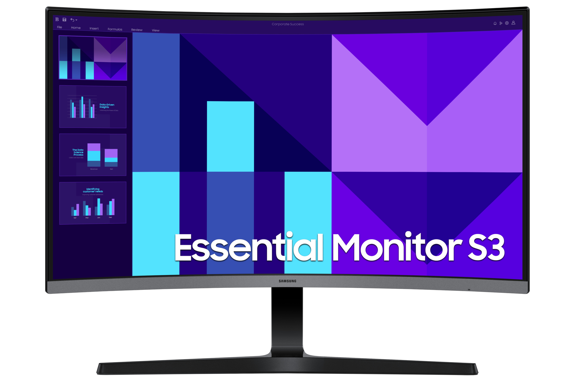 TFT Samsung Essential S3 S27D390GAU 68,60cm (27)LED,HDMI,VGA,curved