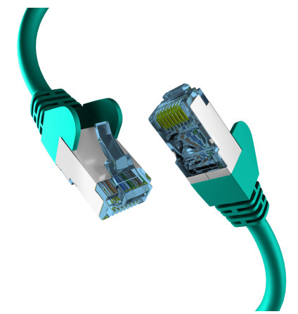 CAT7 GREEN 1M RAW CAB RJ45 S/FTP LSZH 10GBIT CU LAN DSL