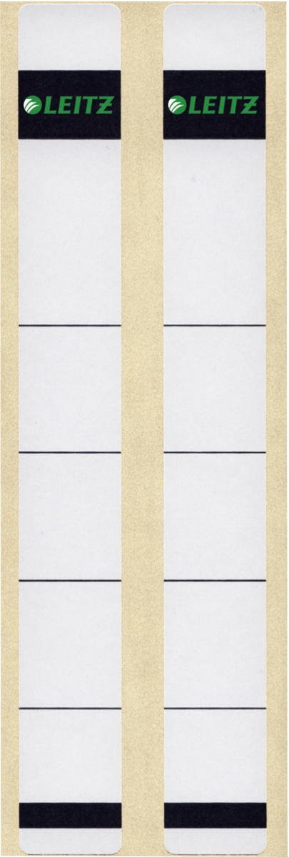 LEITZ Ordneretiketten 1646 weiß für 3,5 cm Rückenbreite, 10 St.