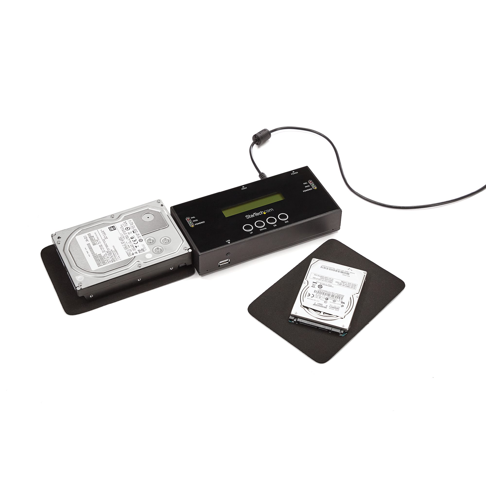 STARTECH.COM 1:1 Standalone Festplatten Duplizierer und Löscher für 2,5 / 3,5 Zoll SATA und SAS Laufwerke
