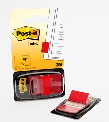 Post-it® Index Haftmarker rot 50 Streifen