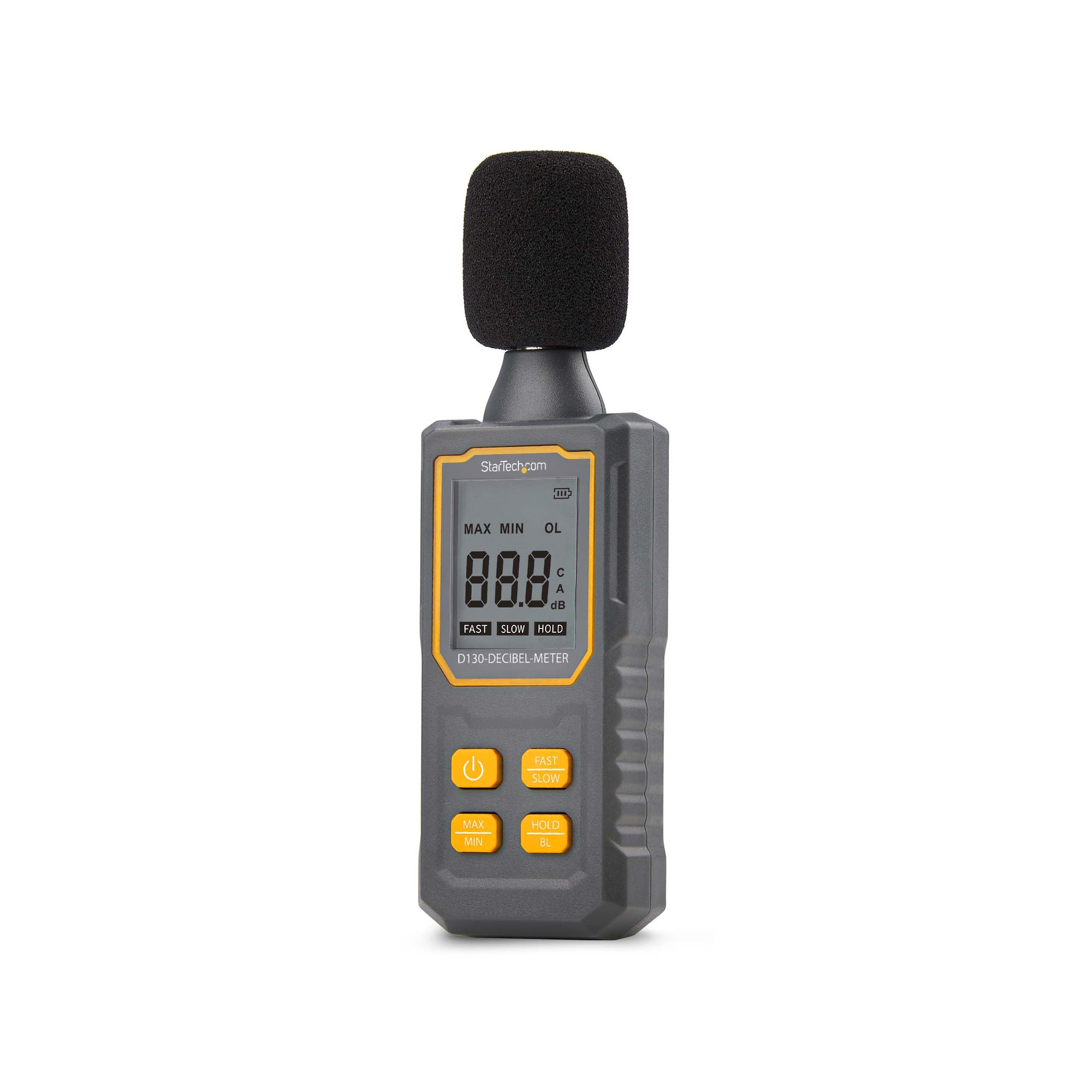 STARTECH.COM Digitales Schallpegelmessgerät mit grossem LCD Lärmgerät/Dezibel Messgerät fur Serverräume/Buros Dezibelmesser
