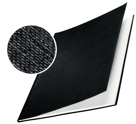 LEITZ Buchbindemappen schwarz Hardcover für 15 - 35 Blatt DIN A4, 10 St.