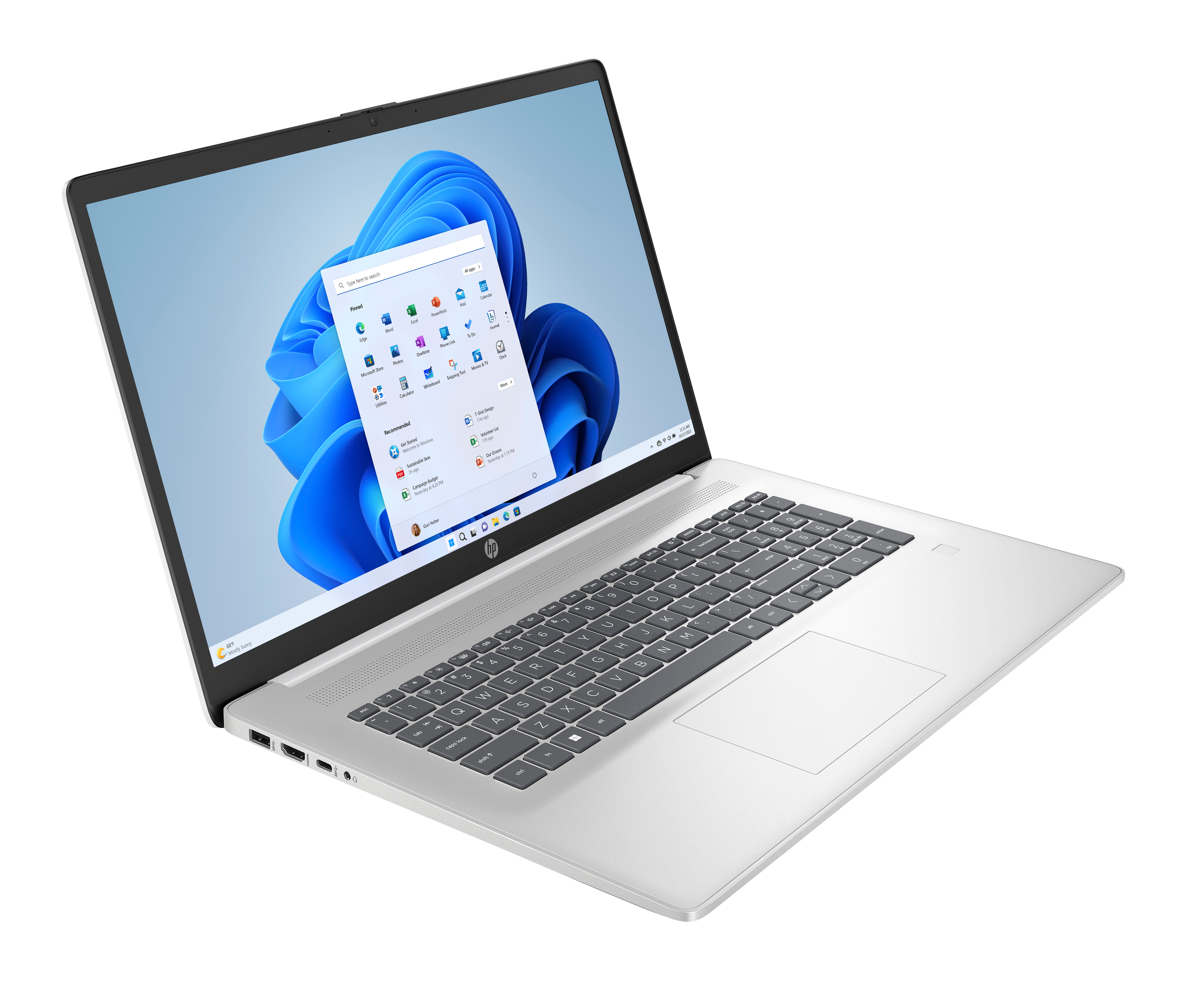 HP 17-cp3073ng C6RF8EA Laptop 43,9 cm (17,3 Zoll), 16 GB RAM, 1 TB SSD, AMD Ryzen 7 7730U