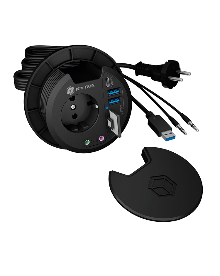 Tisch Hub IcyBox Multiport 2xUSB 3.0 Type-A
