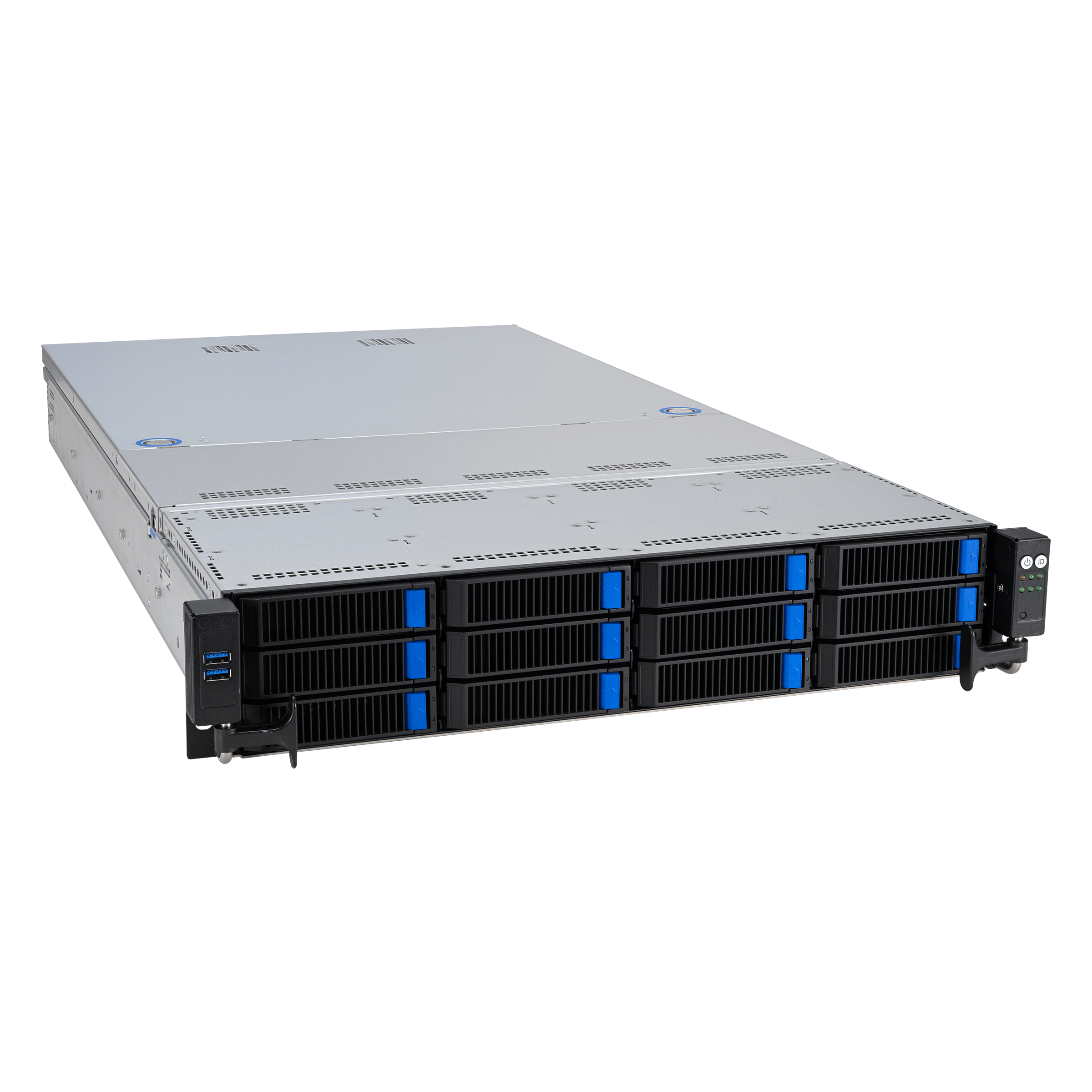 ASUS Server RS521A-E12-RS12U/1G/1.6kW/12NVMe/FAN/RH/OCP/GPU