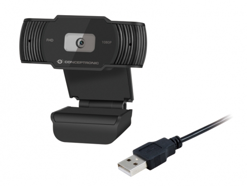 CONCEPTRONIC Webcam USB-A2.0 65° 1080P/30Hz FullHD +Mikro sw