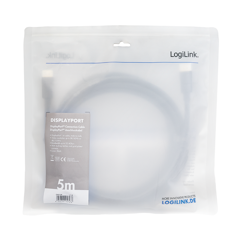 Kabel DisplayPort -5m
