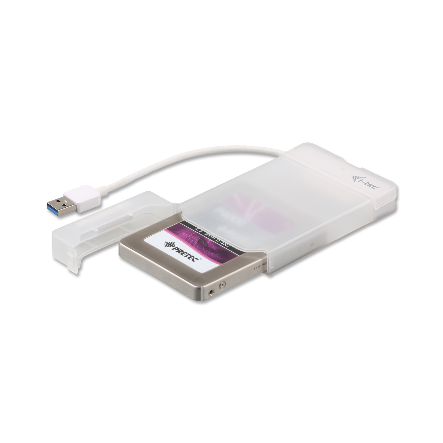 I-TEC USB EXTERNAL CASE 2.5IN SATA I/II/III HDD SSD WHITE