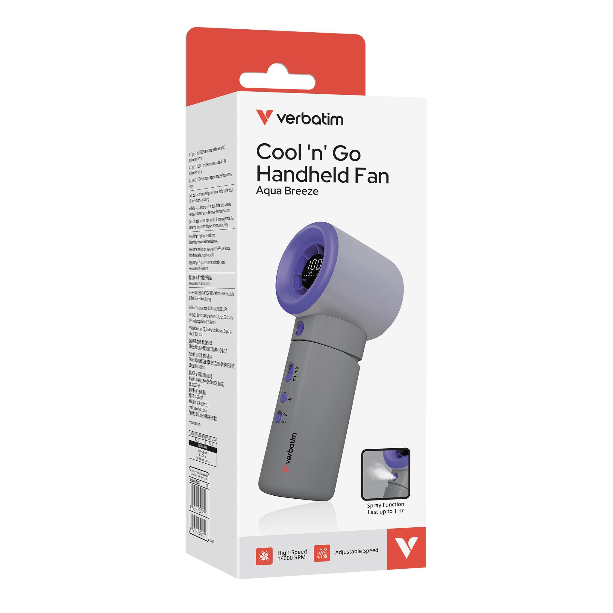 Cool ''n'' Go Aqua Breeze, Ventilator
