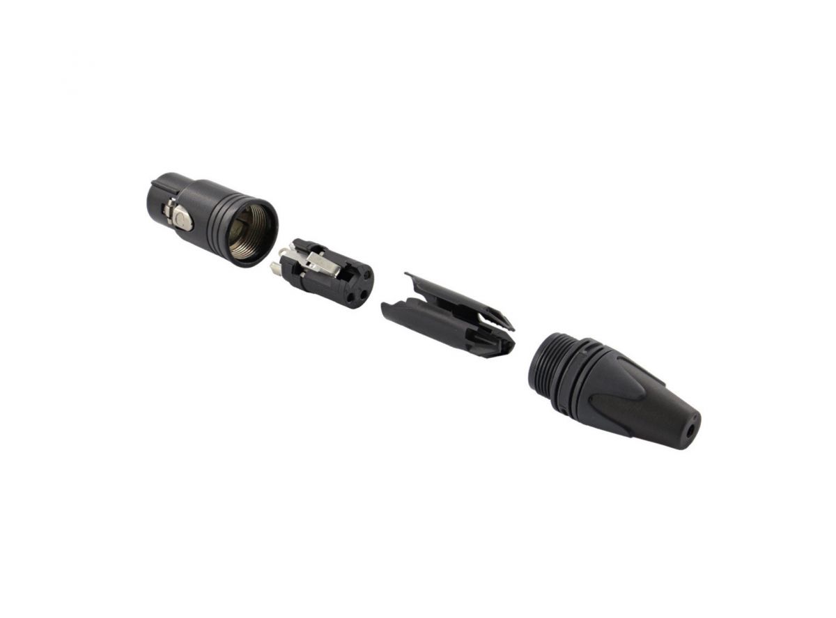 Equip Kabelverbinder 3-Polig Buchse schwarz