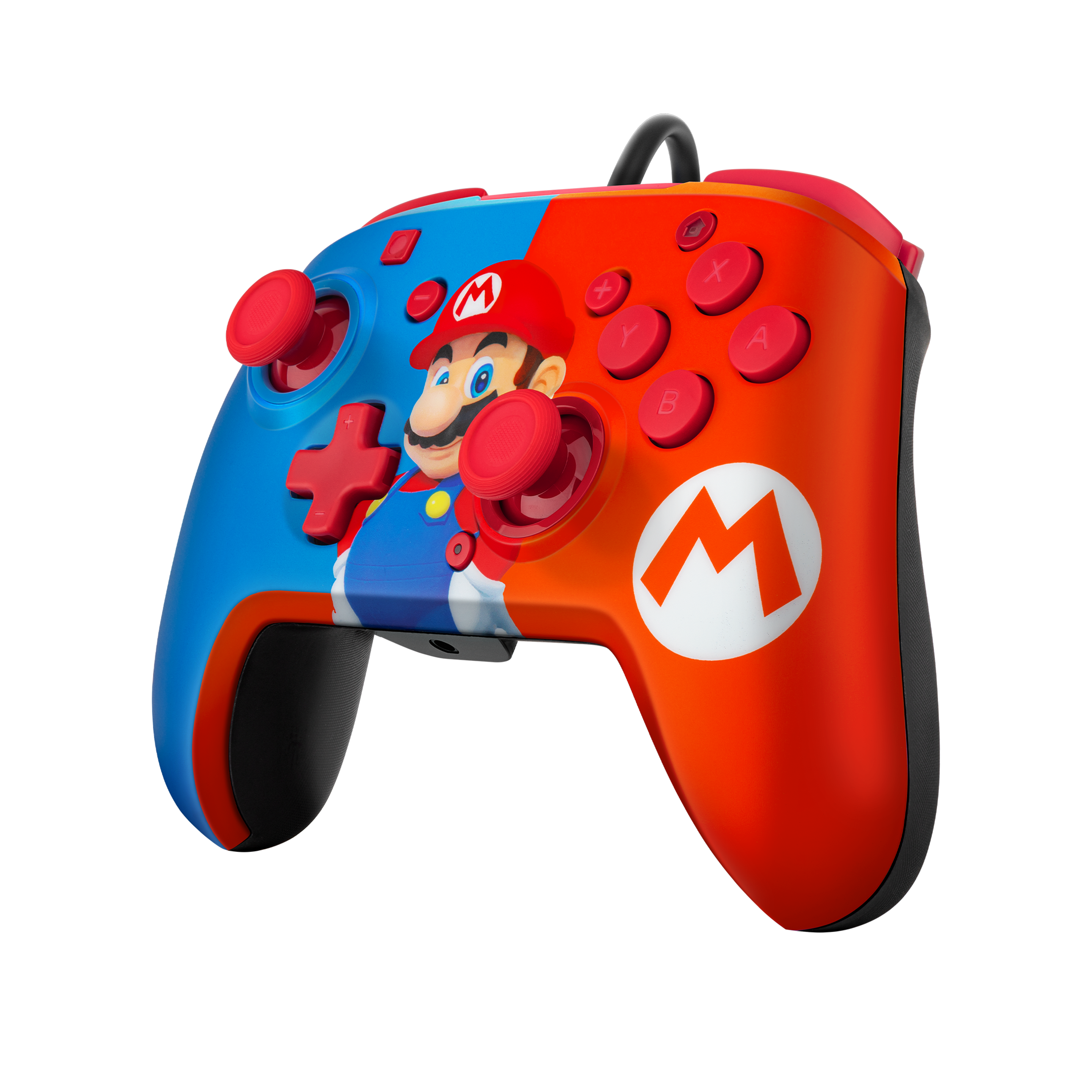 PDP Controller Faceoff Deluxe+Audio Mario Switch