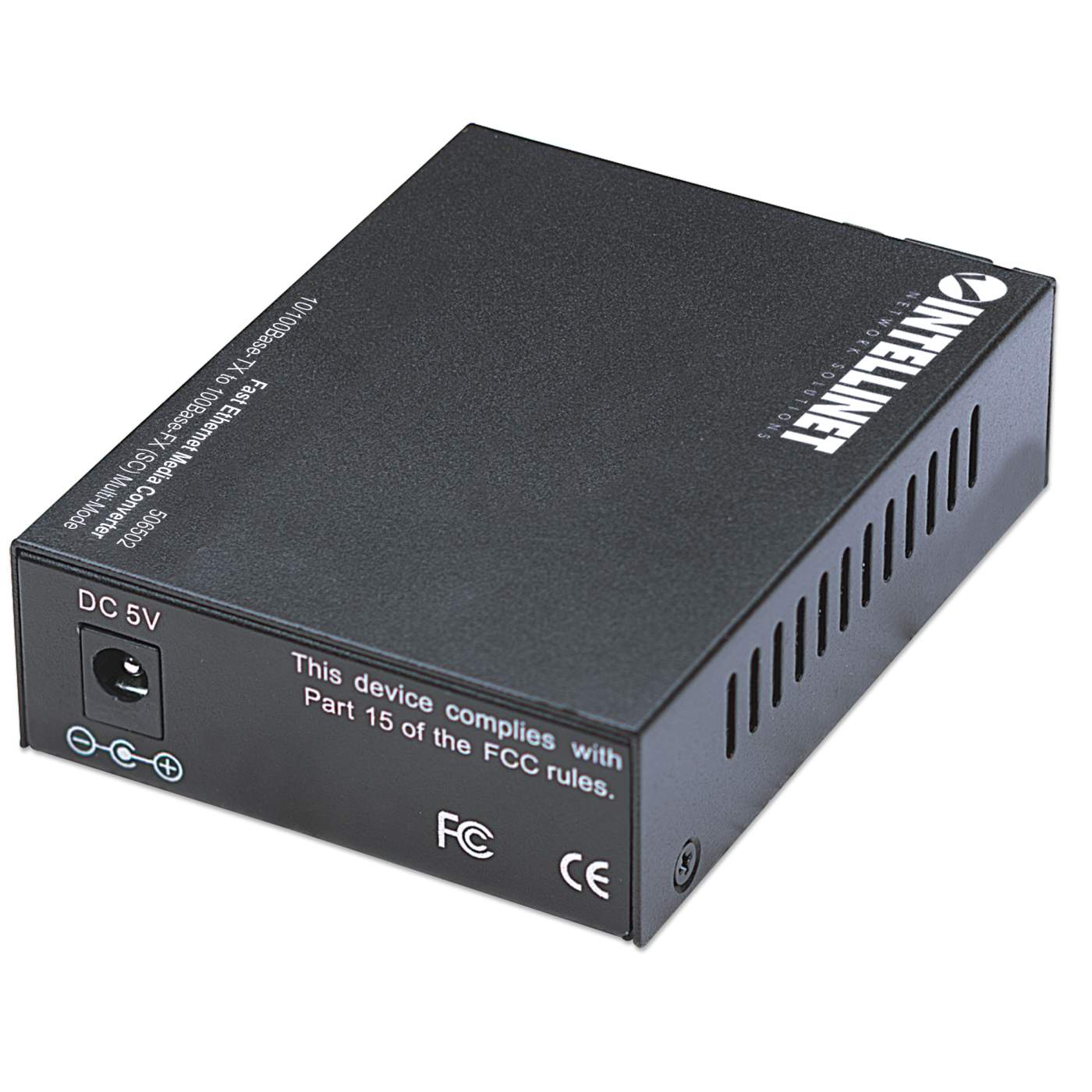 INTELLINET Fast Ethernet Medienkonverter 10/100Base TX auf 100Base-FX (SC) Multimode 2 km