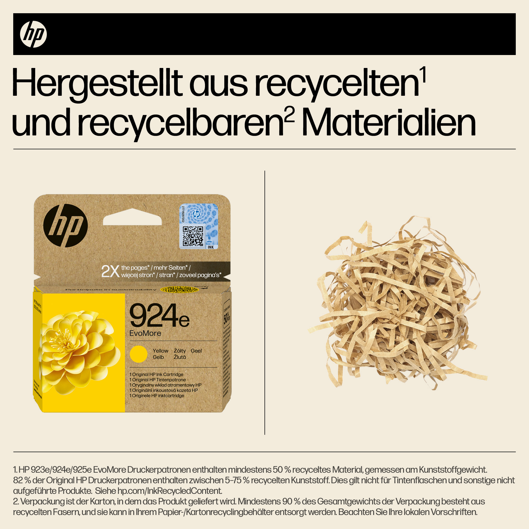 HP 924e EvoMore Yellow Original Ink Cartridge
