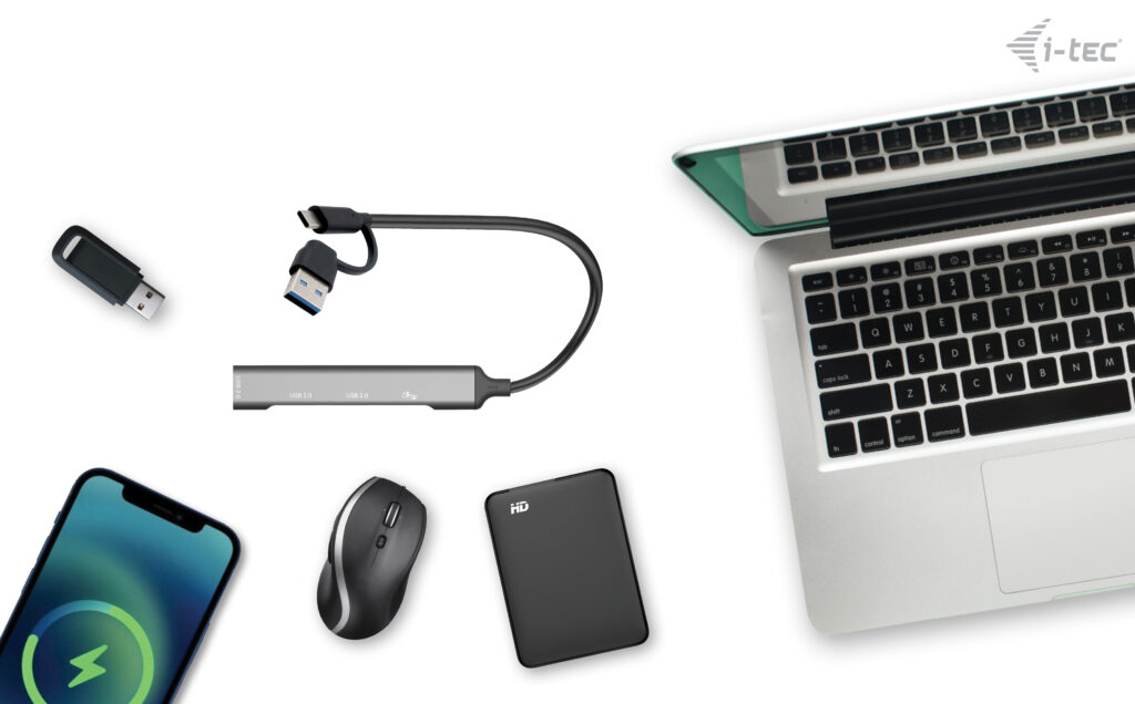 I-TEC USB-A/USB-C 4 PORT HUB 1X USB-C 3.1+3X USB 2.0