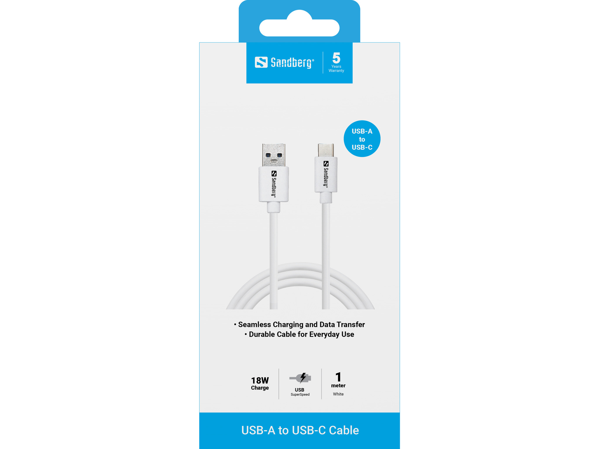 SANDBERG USB-C 3.1 - USB-A 3.0 1M