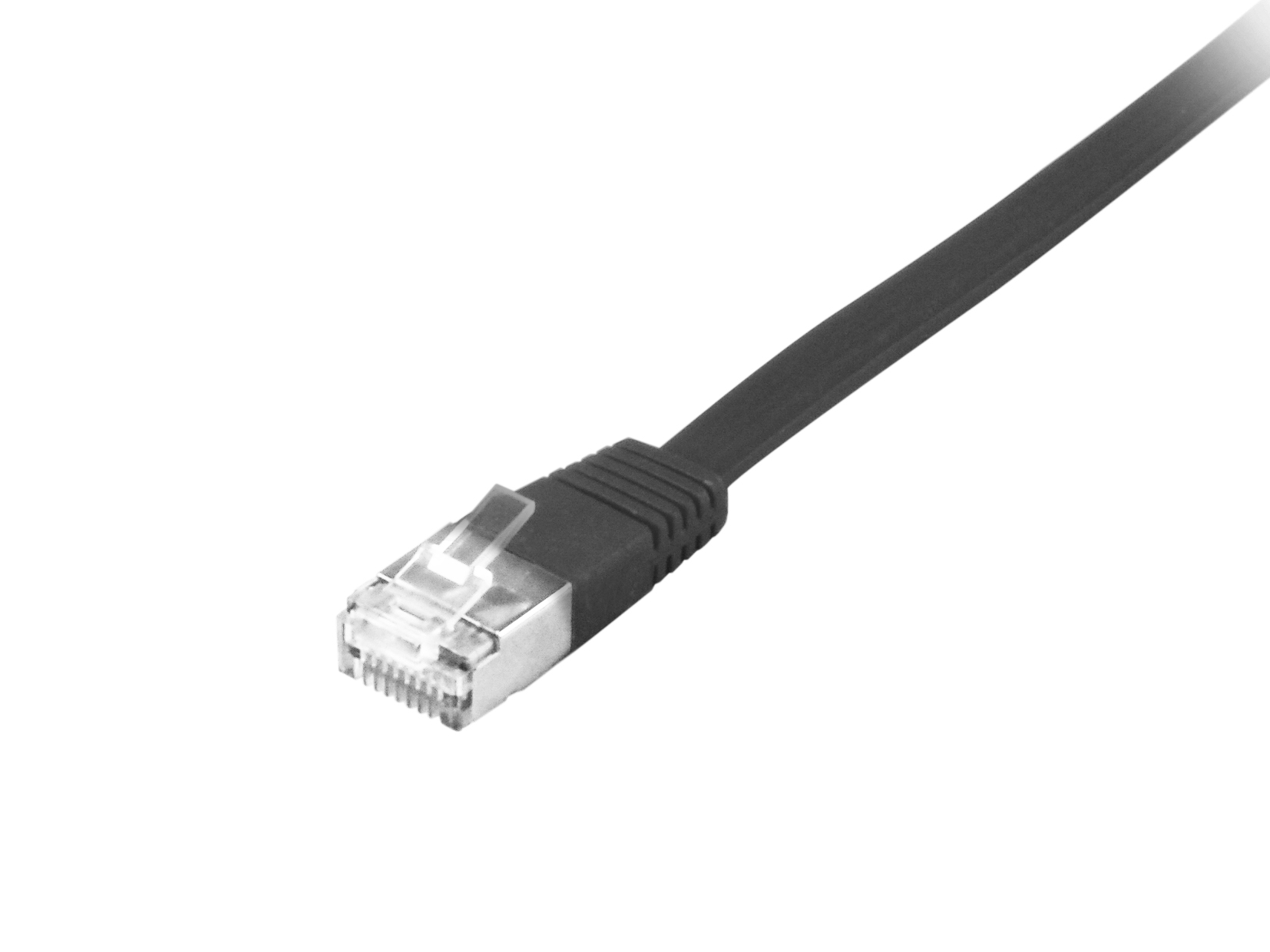 Equip Patchkabel Cat6A Flat U/FTP 2xRJ45 2.00m schwarz LSZH Polybeutel