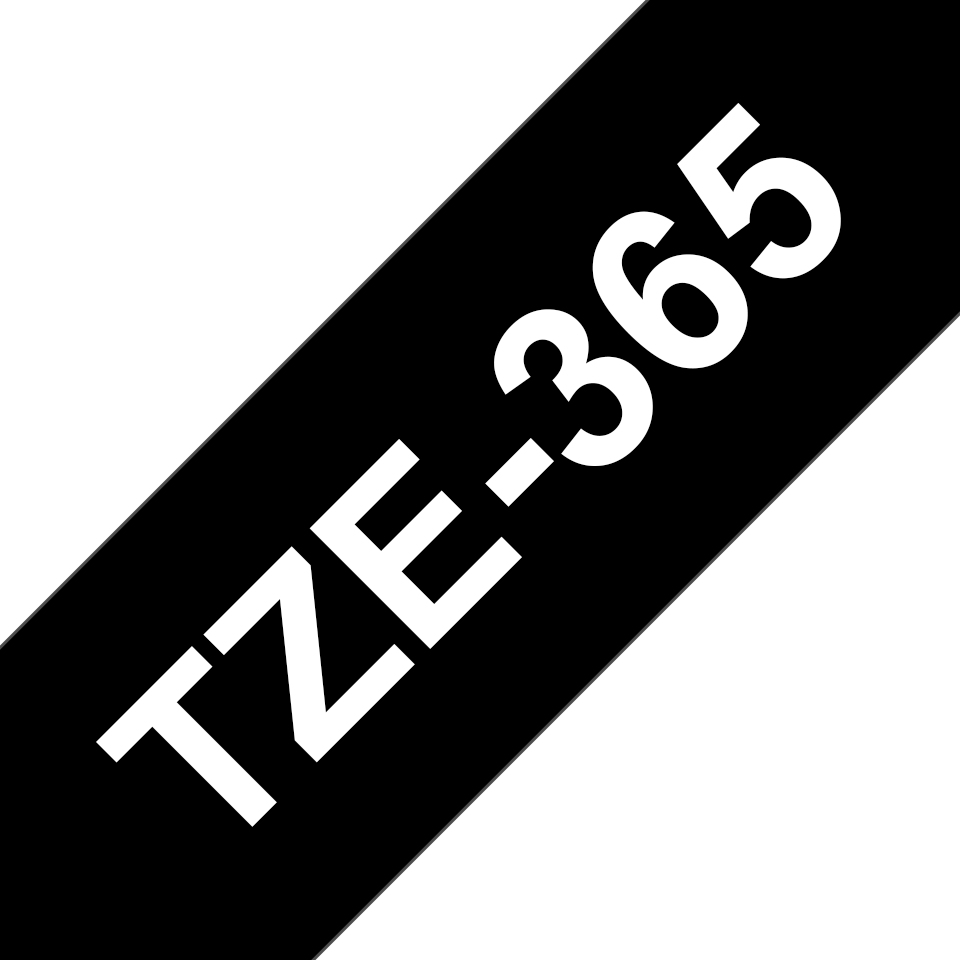 brother Schriftband TZe-365 TZE365, 36 mm, weiß auf schwarz, 1 St.