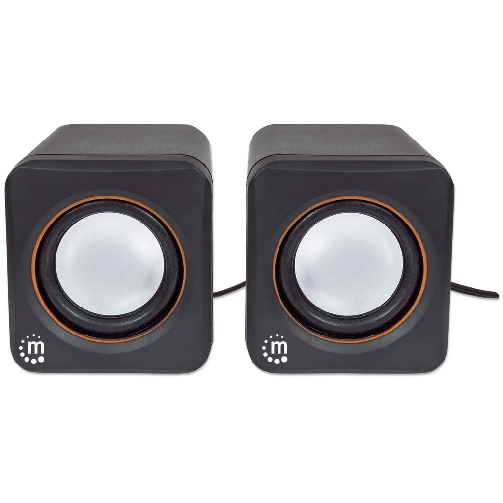 MANHATTAN Aktivbox USB Stereo 2 Lautsprecher schwarz/orange retail
