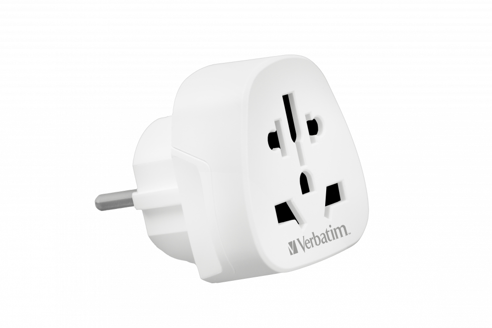 Verbatim World to Europe Travel Adapter Plug WTEU-02