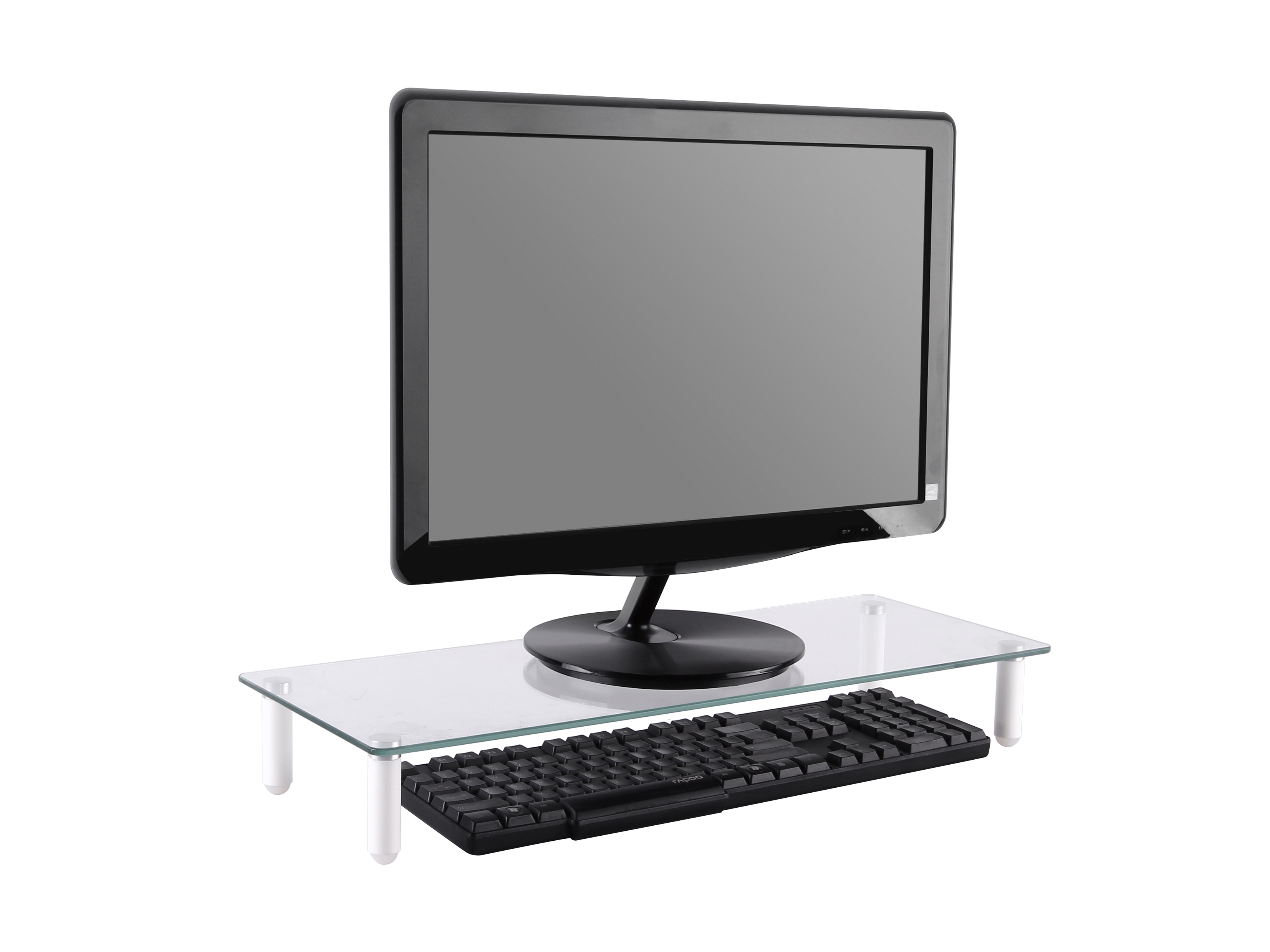 Equip Monitortischerhöhung Glastisch 20Kg schwarz retail