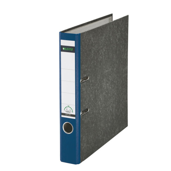 LEITZ 1050 Ordner blau marmoriert Karton 5,2 cm DIN A4, 1 St.