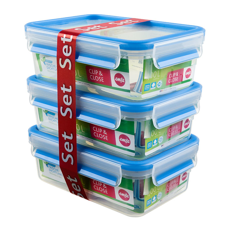 CLIP & CLOSE Frischhaltedosen 1,0 Liter