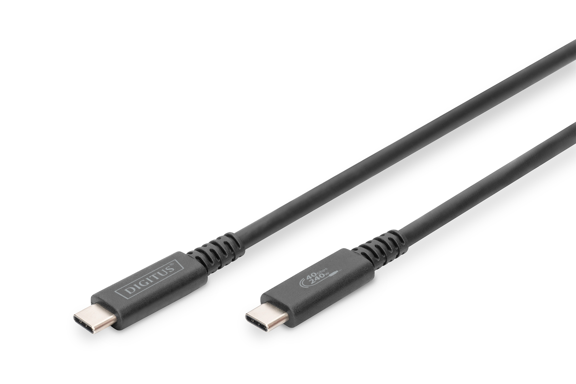 DIGITUS USB 4.0 Typ-C Anschlusskabel 0,8m, 8K