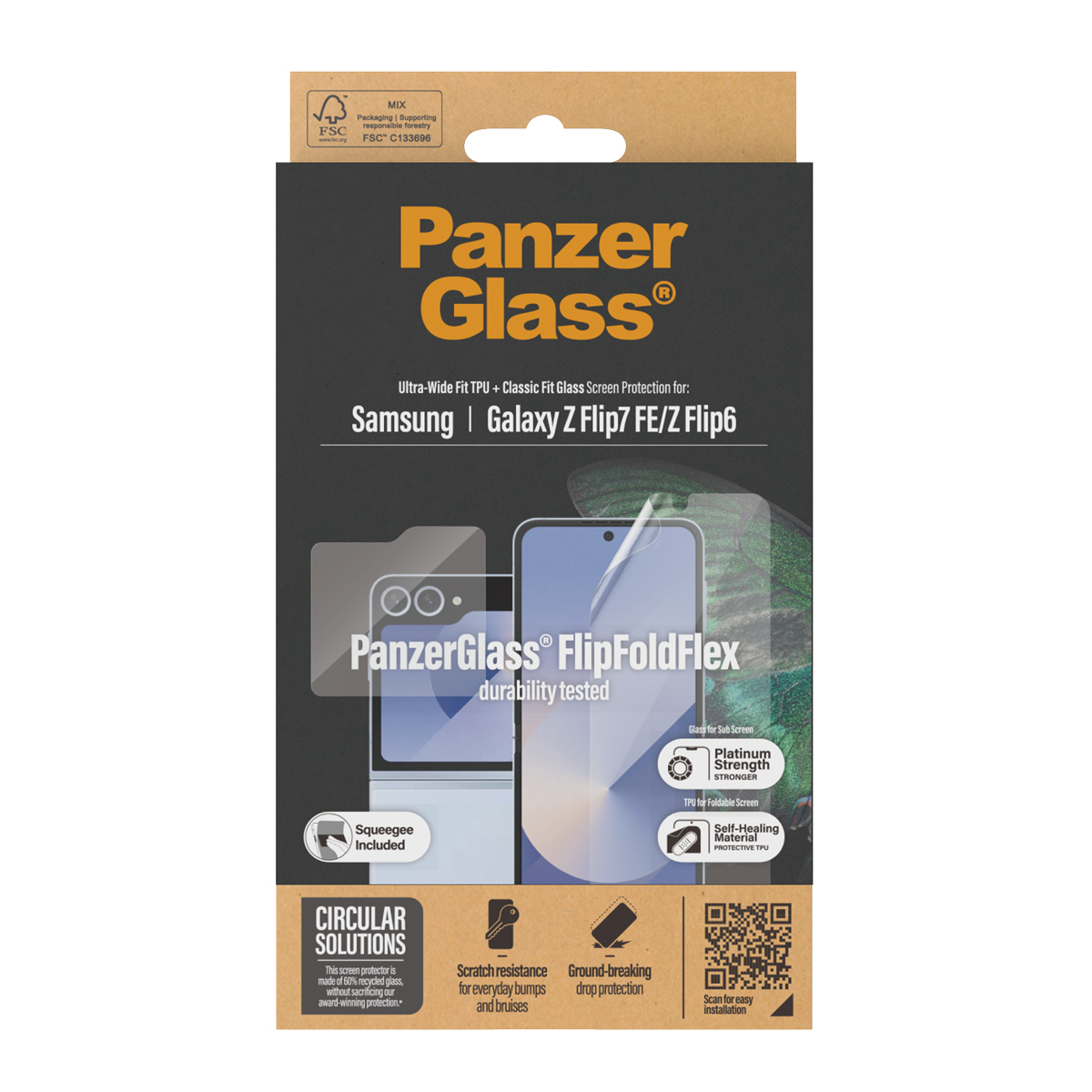 PANZERGLASS SCREEN PROTECTOR SAMSUNG GALAXY NEW Z FLIP 5 TEMP