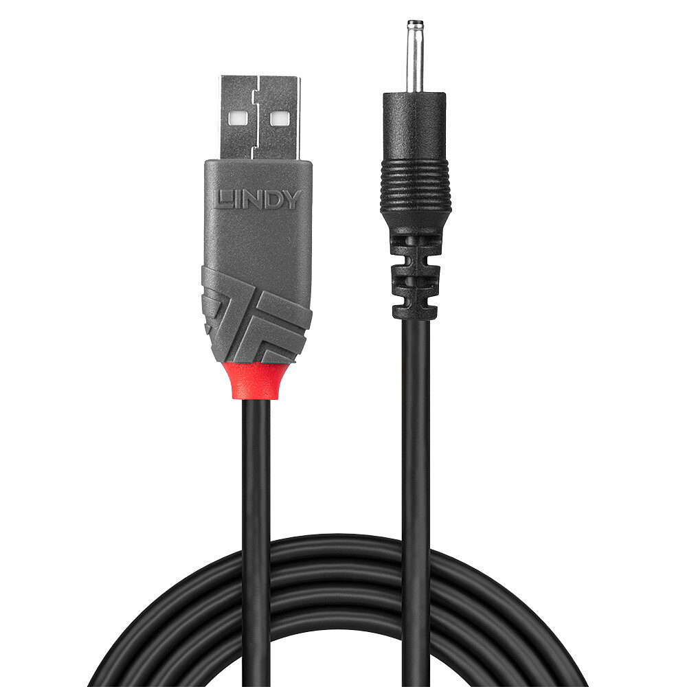 LINDY USB 2.0 Typ A an DC 2.50/0.7mm St Adapterkabel 1.5m