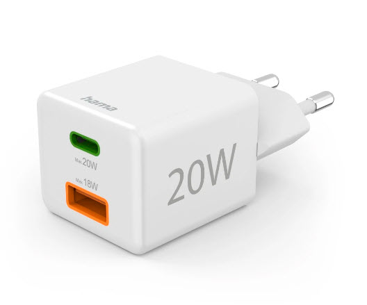hama Ladeadapter weiß, 20 Watt