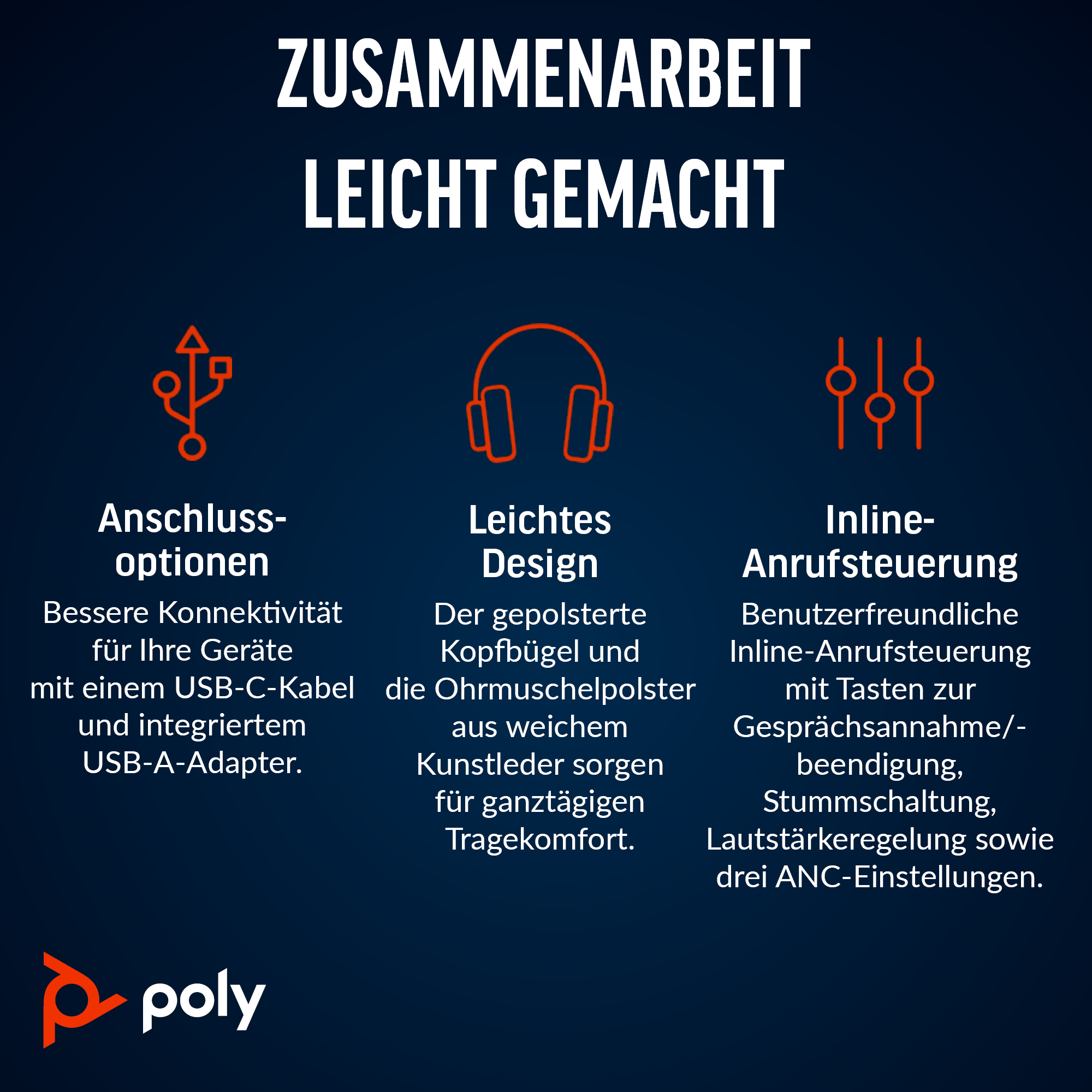 HP Poly Blackwire 8225 - Headset - On-Ear - kabelgebunden