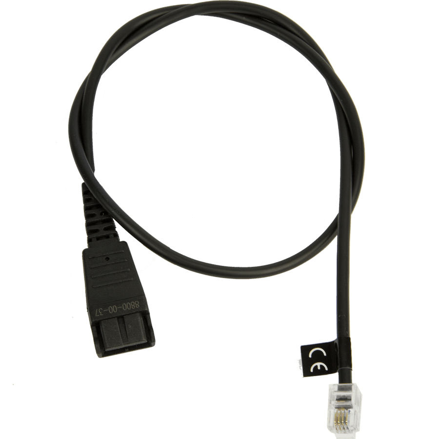 CABLE W/ QD TO RJ10 PLUG CALLMASTER V VI 0.5M/PLX A22