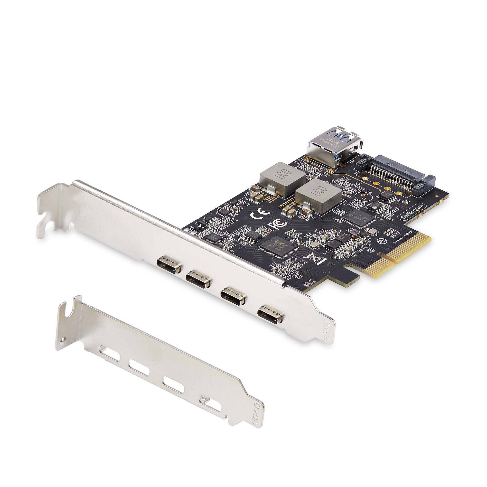 STARTECH.COM 5-Port USB-C PCIe Karte USB 3.2 10 Gbit USB C PCI Express USB C Erweiterungskarte 4x USB-C 1x USB-A Intern