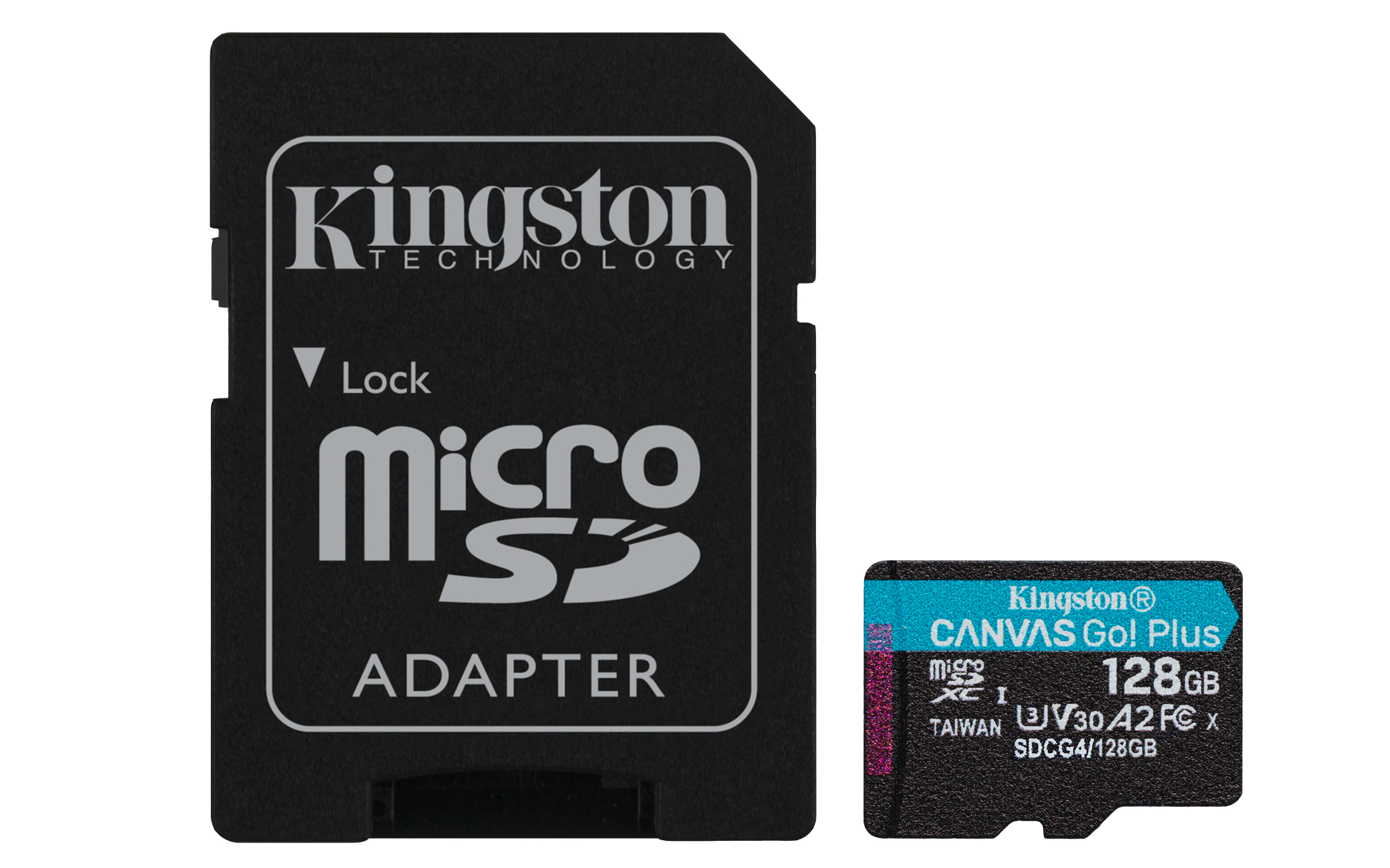 SD MicroSD Card 128GB Kingston SDXC Canvas Go Plus retail