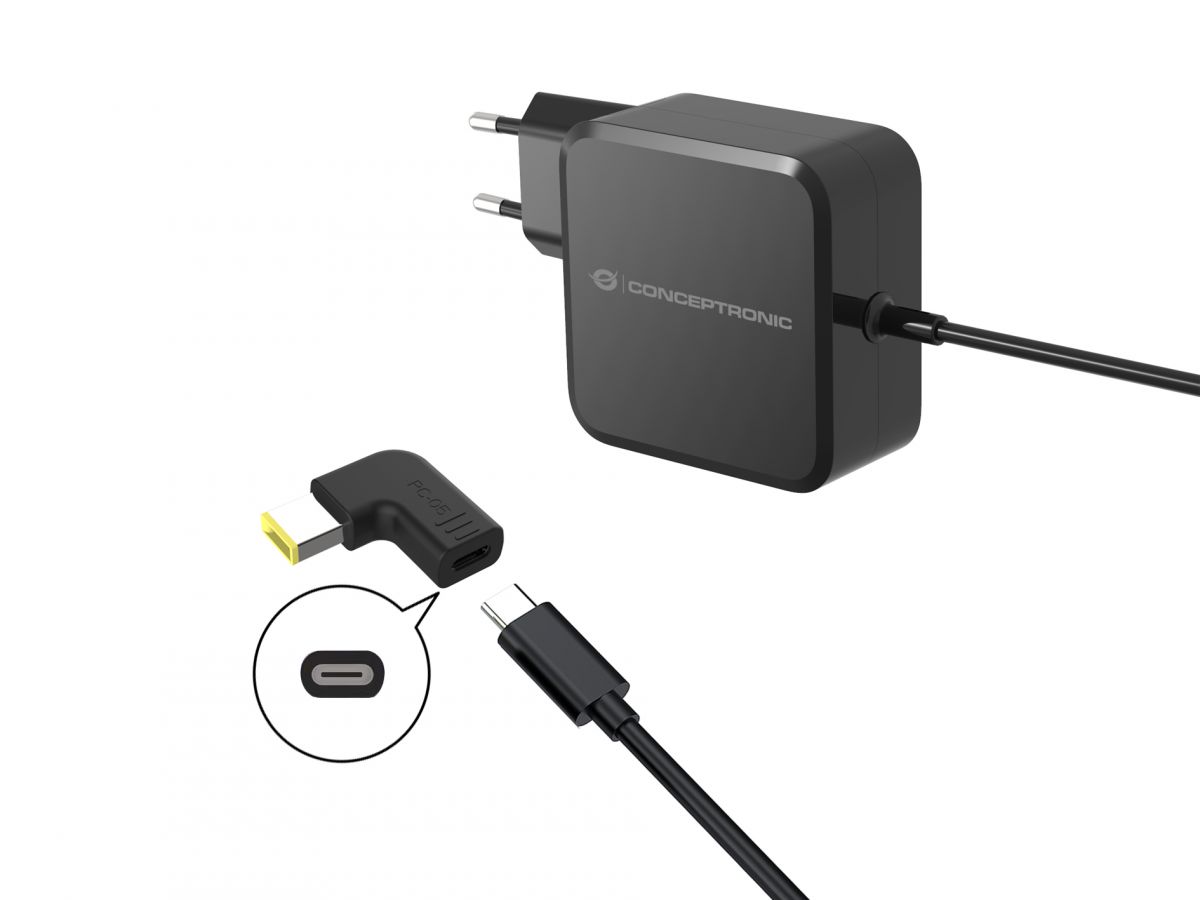 CONCEPTRONIC USB-C PD100W->Len./Uni.5.5x2.5mm Adap.18-20V sw