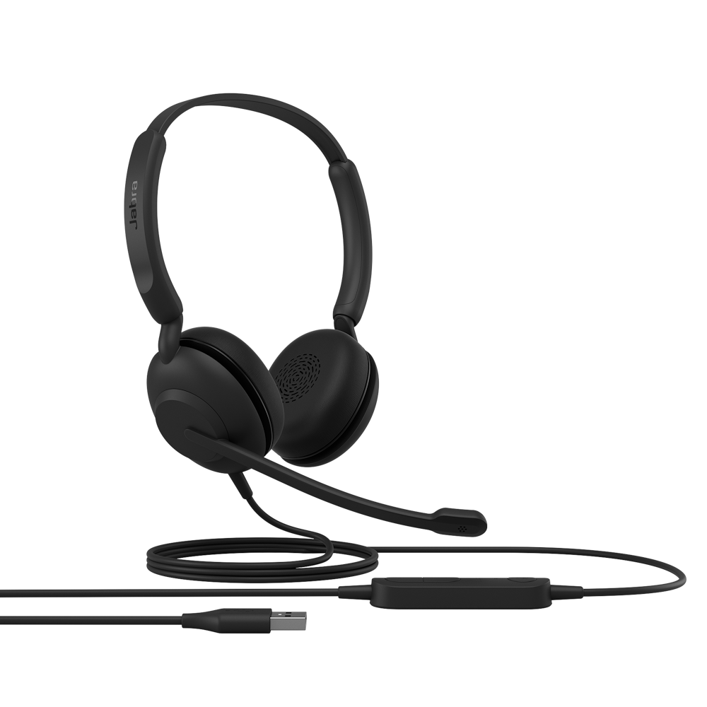 JABRA EVOLVE 10 STEREO USB-A LEATHERETTES BLK