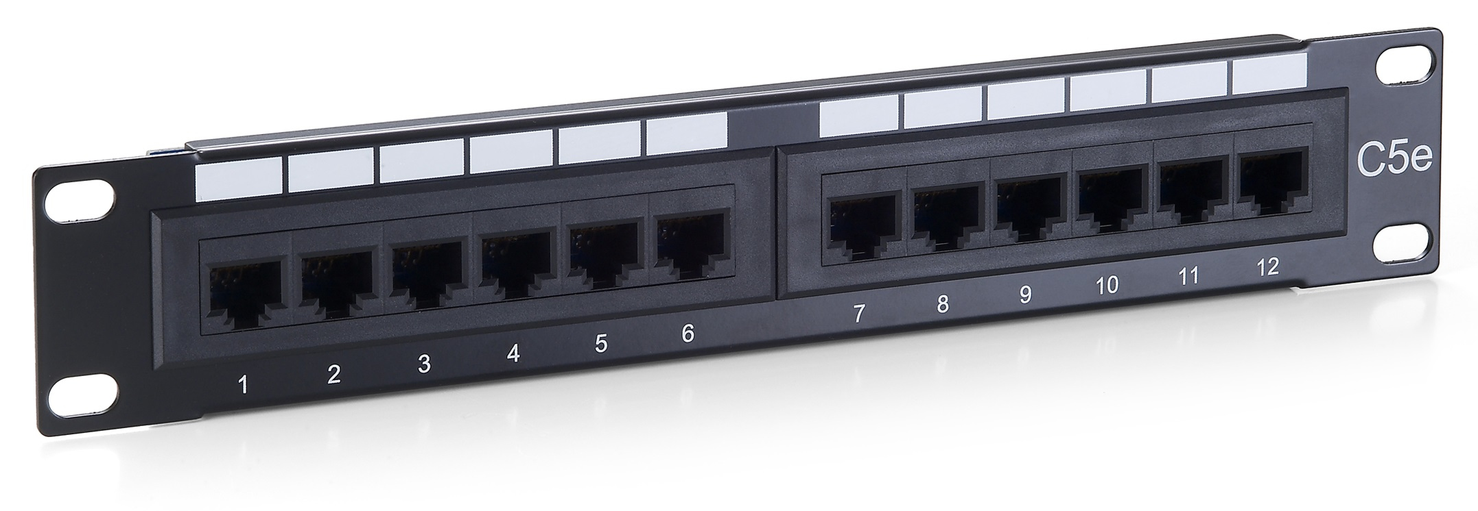 Equip 10 Patchpanel 12xRJ45 Cat5e UTP 1U 100MHz RAL9005
