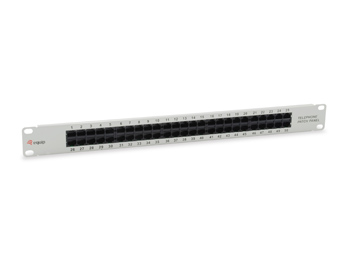 Equip 19 Patchpanel 50xRJ45 Cat3 UTP 1U ISDN RAL7035