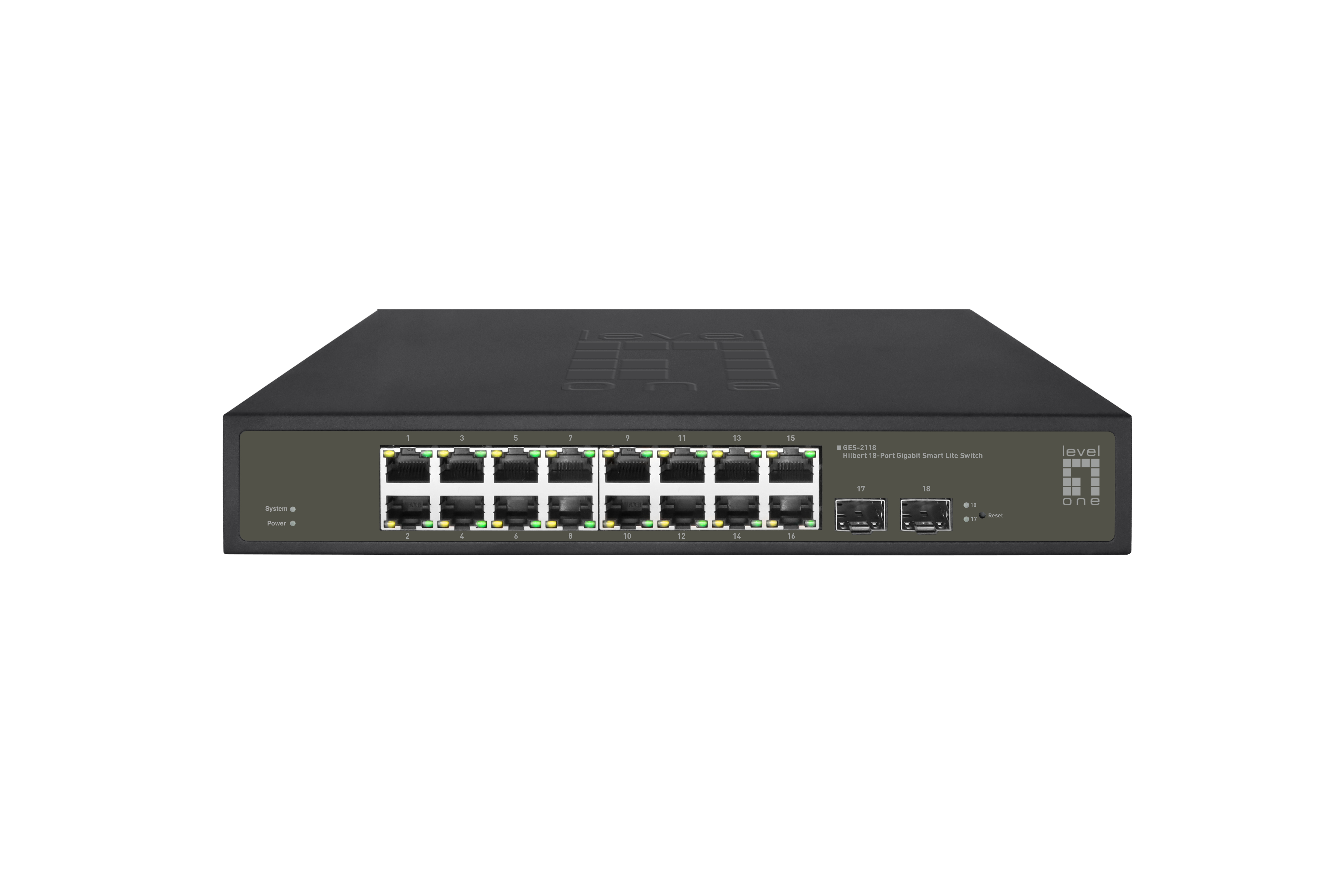 LevelOne Switch 16xGE/2xSFP 19 Hilbert SL managed