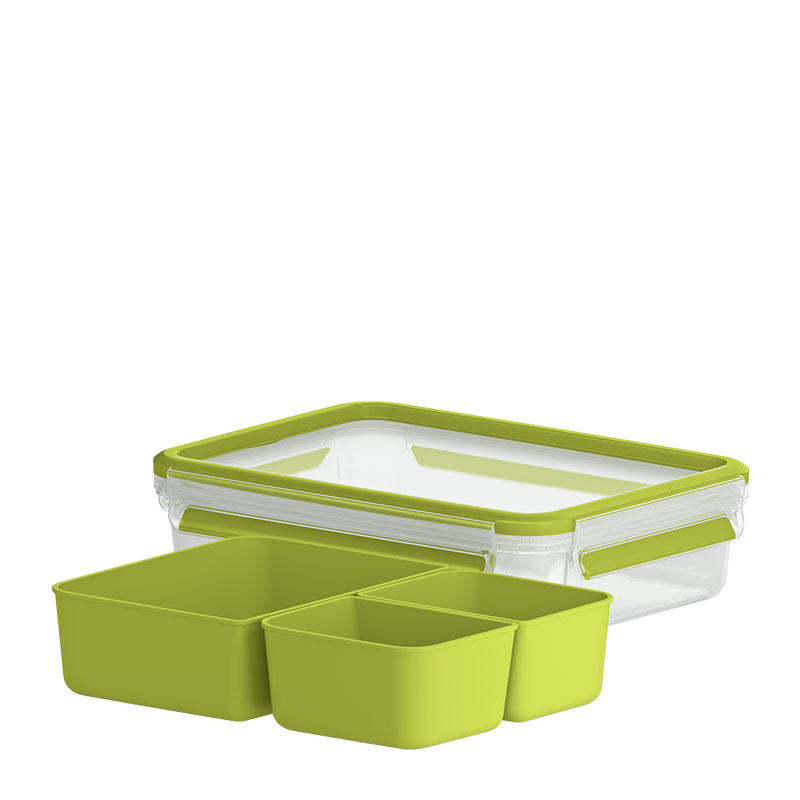 emsa Lunchbox CLIP & GO transparent 1,2 l, 1 St.