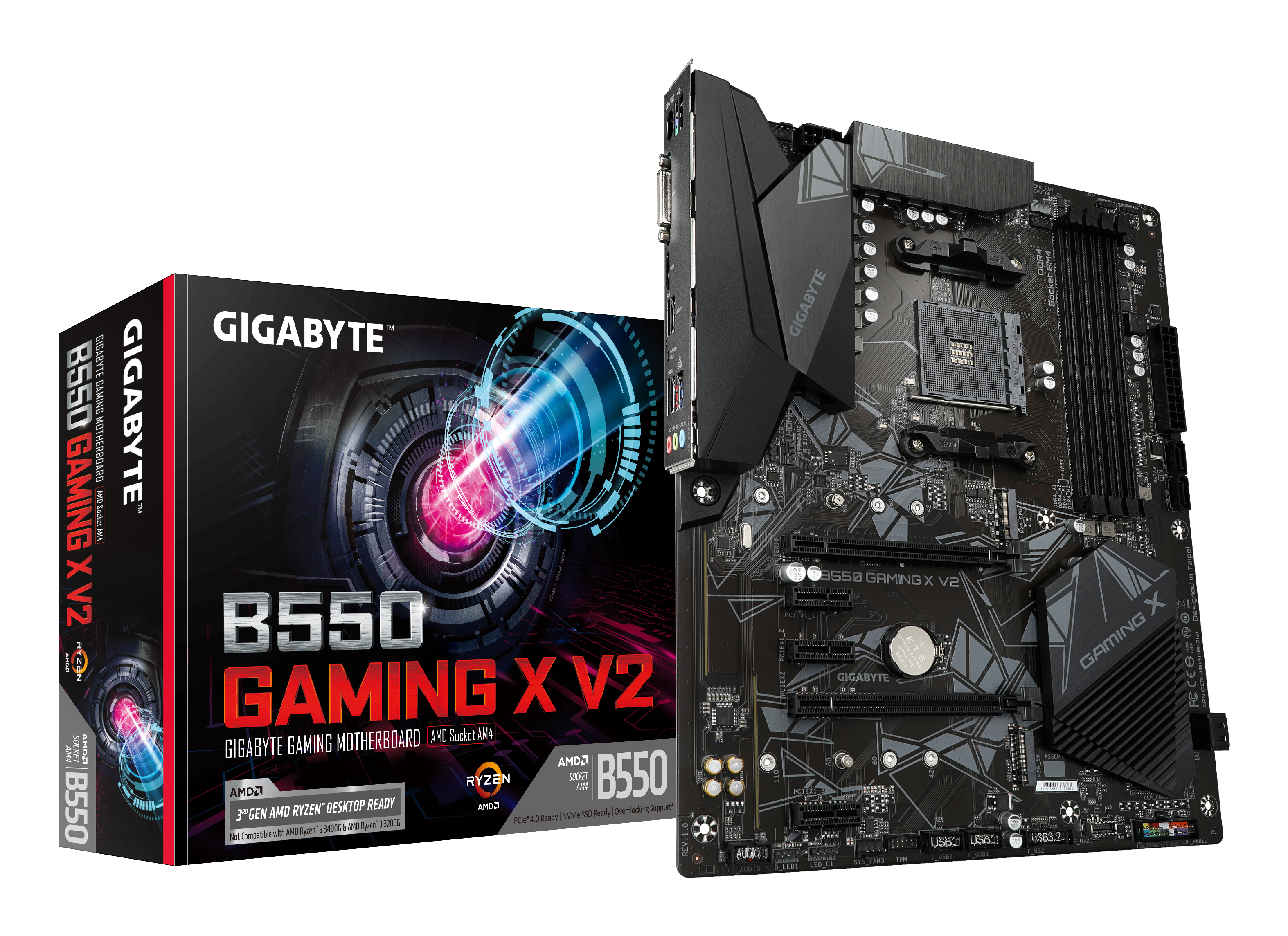 GIGABYTE B550 GAMING X V2 AM4 DDR4 2xM.2 4xSATA HDMI ATX MB
