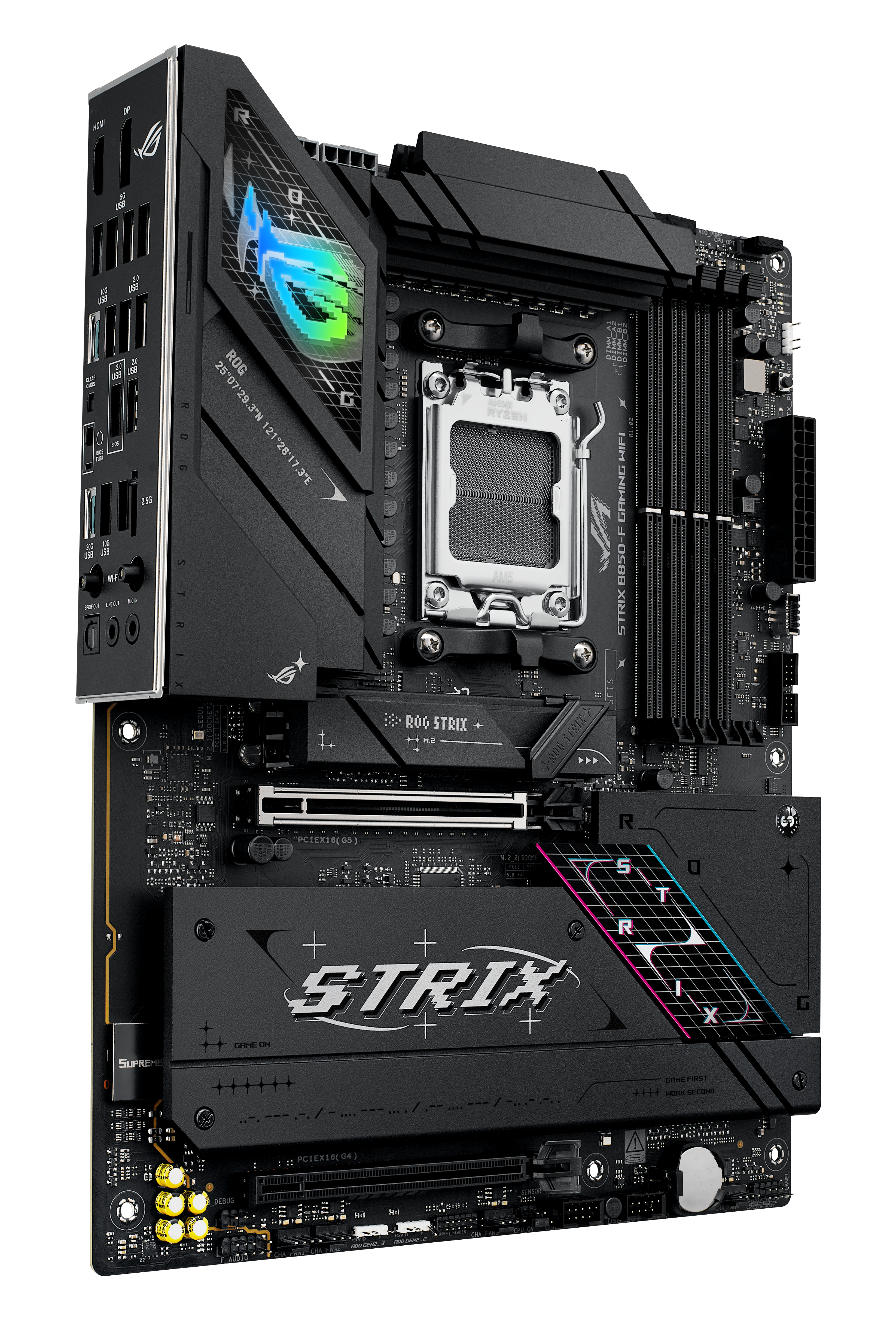 ASUS ROG STRIX B850-F GAMING WIFI AM5 DDR5 ATX MB 1xHDMI 1xDP 4xM.2 2xSATA
