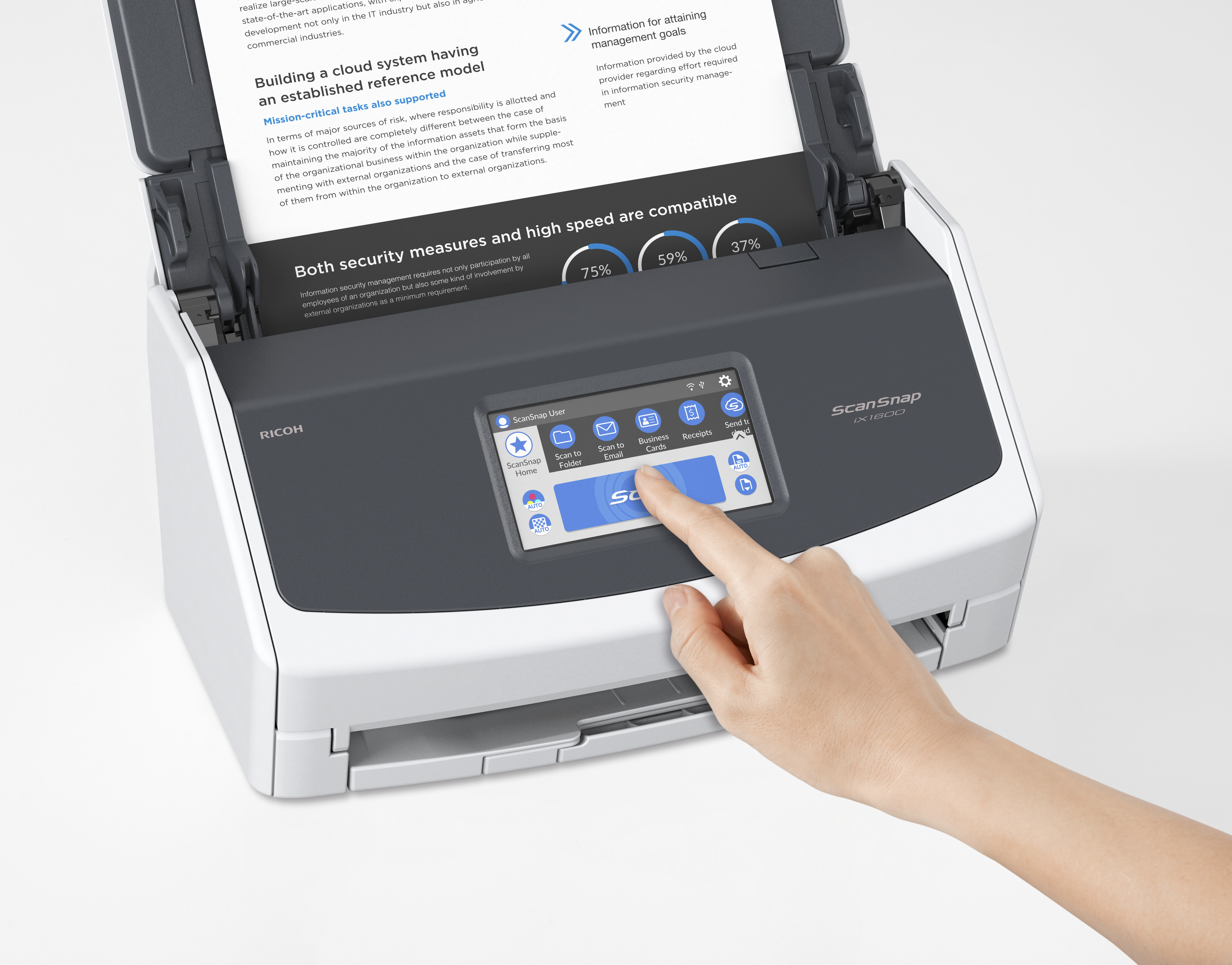 ScanSnap iX1600, Einzugsscanner